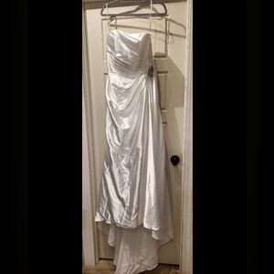 David's Bridal Charmeuse Wedding Dress